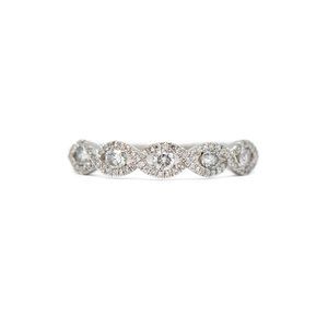 Platinum Pave Diamond Wedding Ring